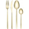 Набор столовых приборов pure, золотистые глянцевые, 16 пред. (78606)