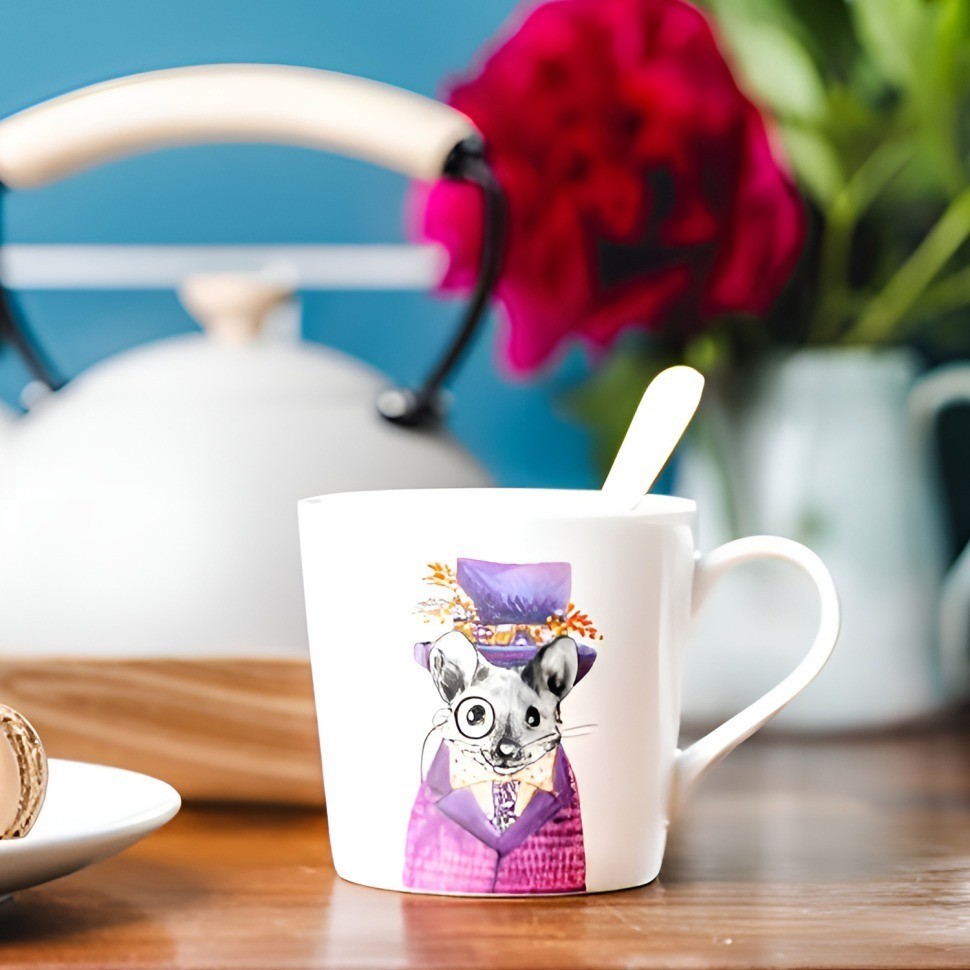 Кружка фарфоровая Mikasa Tipperleyhill с принтом мыши MK 380 мл MKTIPPMUGMSE