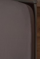 Простыня из премиального сатина темно-серого цвета из коллекции essential, 180х270 см (78481)