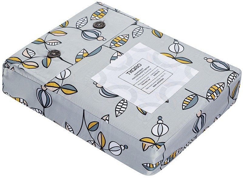 Комплект постельного белья "Ягоды тайги" из премиального сатина из коллекции russian north, 150х200 см (78452)