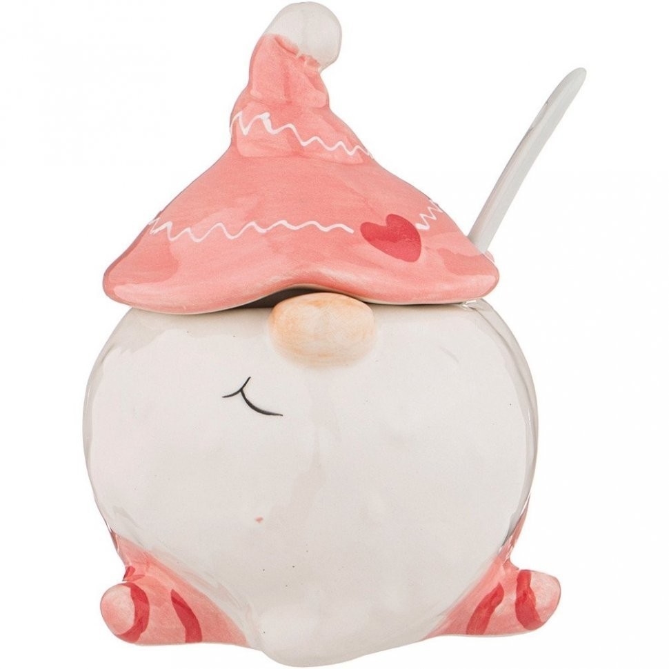 Сахарница с ложкой  коллекция "christmas gift" 10.1x10x13 см Lefard (230-436)