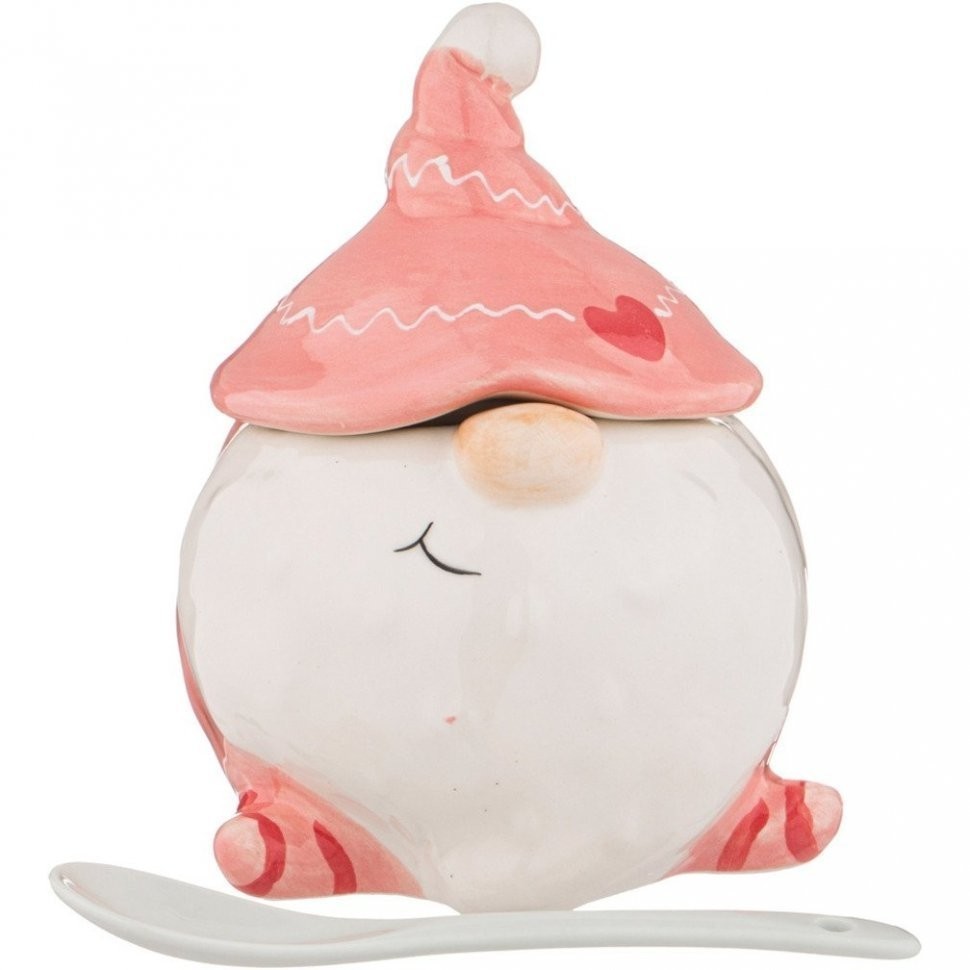 Сахарница с ложкой  коллекция "christmas gift" 10.1x10x13 см Lefard (230-436)