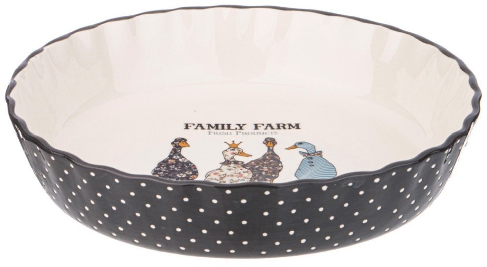 Форма для выпечки agness "family farm" круглая 2,1 л 27,5*27,5*6 cм (536-278)