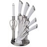 Набор ножей agness нжс  на пластиковой вращающейся подставке 8 пр. (911-502)