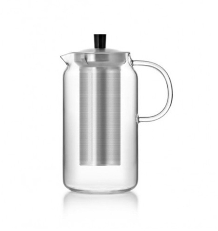 Чайник S'046, 10, Боросиликатное стекло, металл, clear/chrom, SAMADOYO