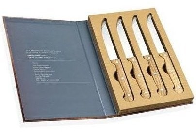 Andrea House Набор ножей для стейка подарочный Chrome and Wood CC16062
