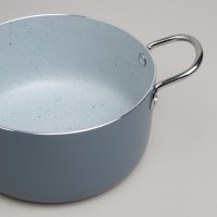 Кастрюля agness с антип. покр.  и стекл. крышкой 1350 мл, 16*8 см (906-263)