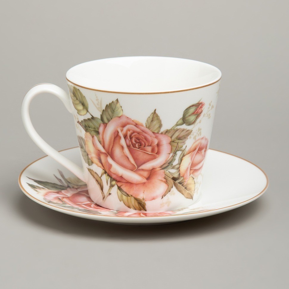 Чайный набор lefard "корейская роза" на 2 пер. 4 пр. 300 мл (590-676)