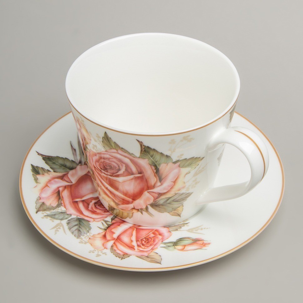 Чайный набор lefard "корейская роза" на 2 пер. 4 пр. 300 мл (590-676)