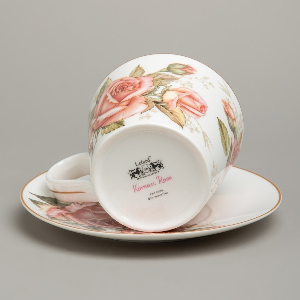 Чайный набор lefard "корейская роза" на 2 пер. 4 пр. 300 мл (590-676)