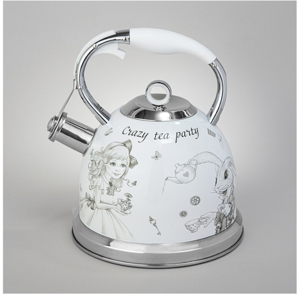 Чайник agness со свистком, 3л, индукцион. капсул. дно (907-263)