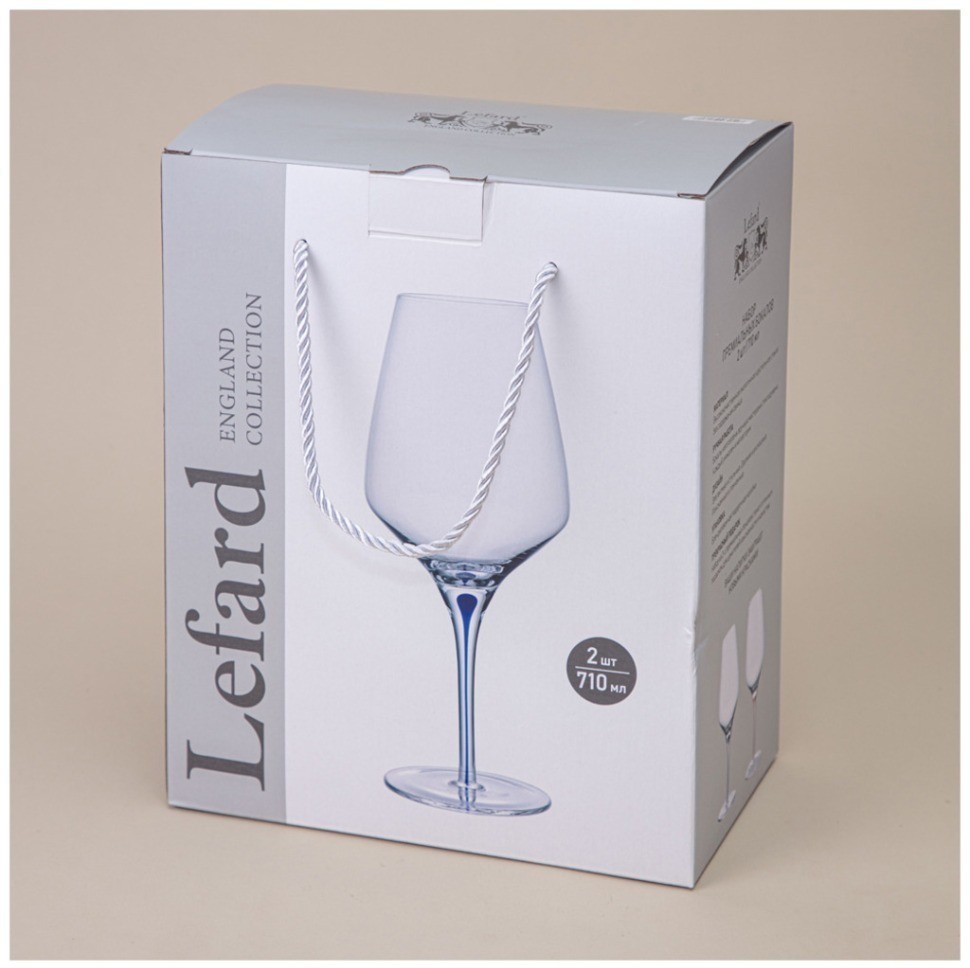 Набор бокалов для вина из 2 шт "accent" sky blue 710 мл Lefard (693-054)