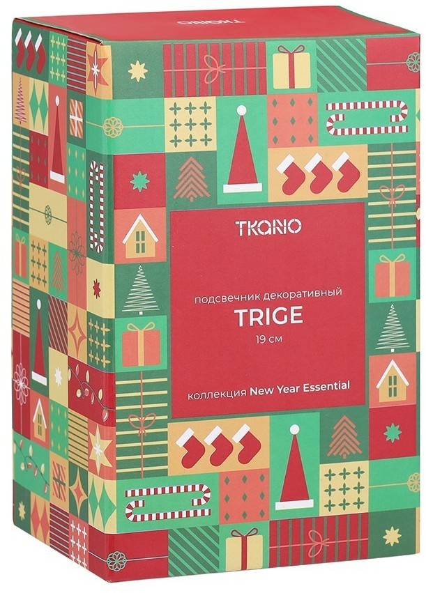 Подсвечник декоративный trige из коллекции new year essential, 19 см (79400)