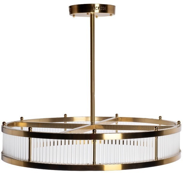 Люстра Ancona круглая бронза/стекло прозр. d85см (TT-00013205)