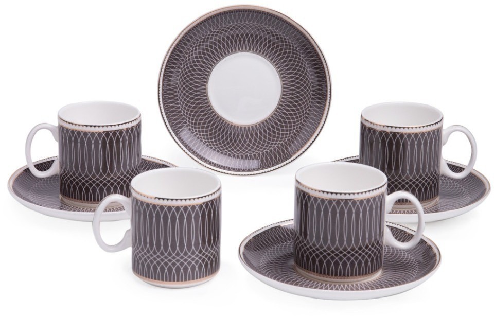 Кофейный набор lefard  "infinity" на 4 пер. 8 пр. 120 мл (440-312)