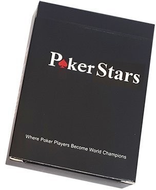 Карты для покера "Poker Stars" 100% пластик, красные (31672)