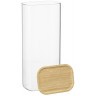 Банка для хранения прямоугольная glass bamboo, 2 л (77506)