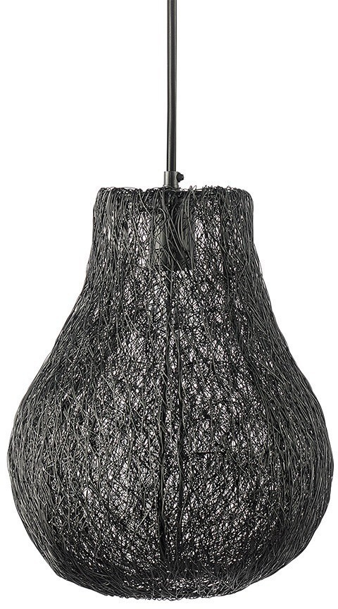 Светильник подвесной vinger, D27х35 см, черный (76204)