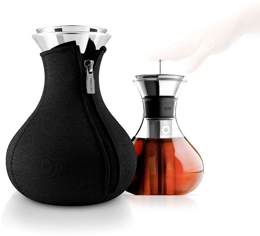 Чайник заварочный tea maker в неопреновом текстурном чехле, 1 л, черный (55029)