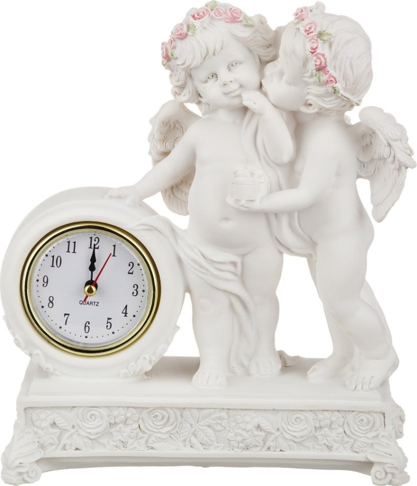 Часы кварцевые настольные коллекция "amore" 19*8 см.высота=23 см.диаметр циферблата=6 см. Lefard (390-896)