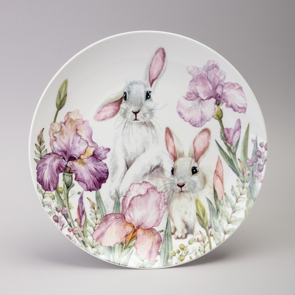 Тарелка обеденная lefard "irises" 25,5*2,5 см (425-138)