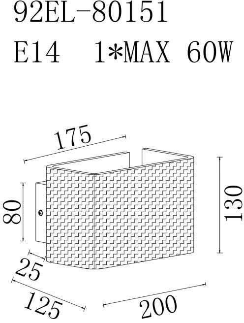 Бра латунь, стекло прозр. 20*h13см (TT-00011657)