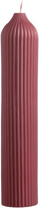 Свеча декоративная бордового цвета из коллекции edge, 25,5см (73754)