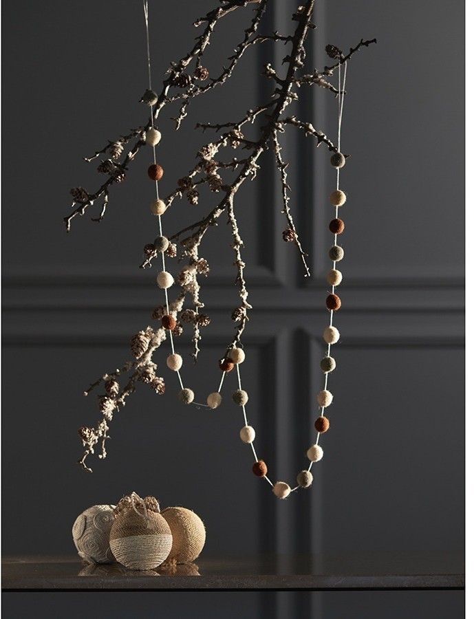 Набор елочных шаров zero waste из джута из коллекции new year essential, 4 шт. (76754)