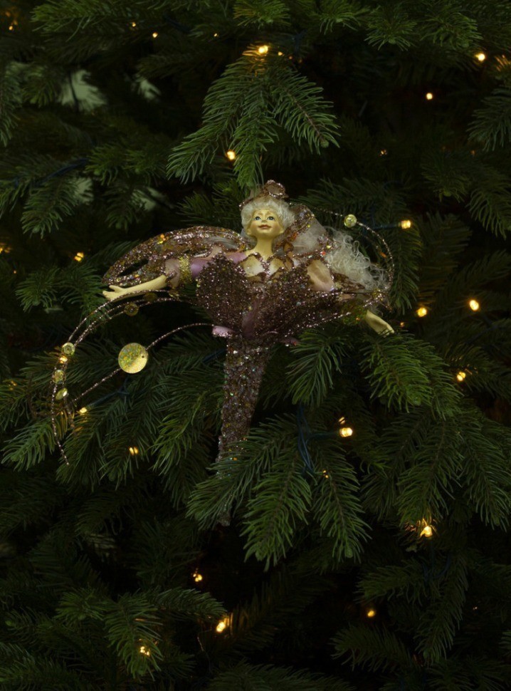 Подвеска фея  26х17х8 см кремовая/персиковая (83940)