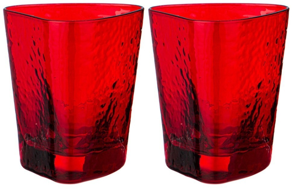 Набор стаканов для воды/виски из 2-х штук "rocky red" 320мл Lefard (887-418)