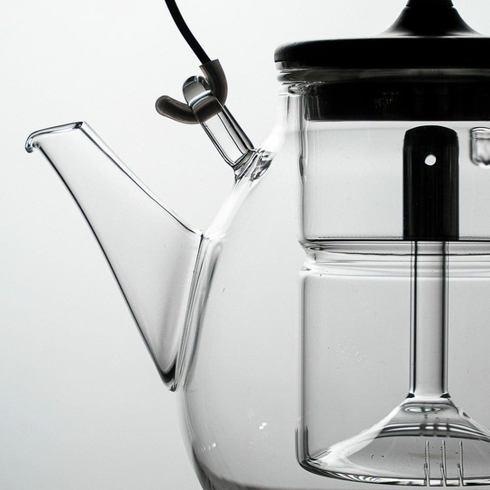 Чайник DZ'003B, Боросиликатное стекло, нержавеющая сталь, clear, SAMADOYO