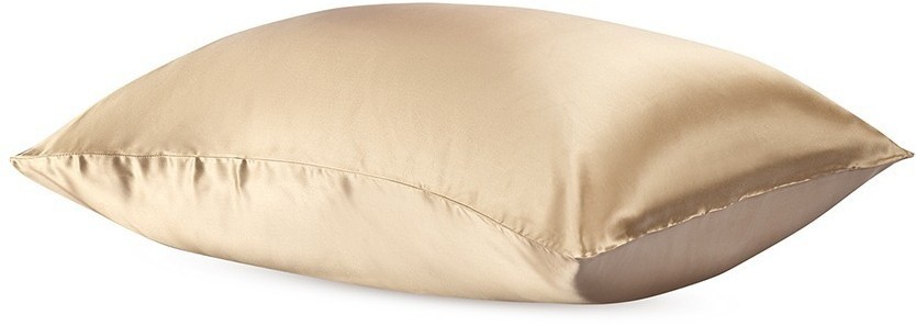 Наволочка из натурального шелка бежевого цвета из коллекции essential, 50х70 см (77832)