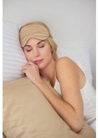 Наволочка из натурального шелка бежевого цвета из коллекции essential, 50х70 см (77832)