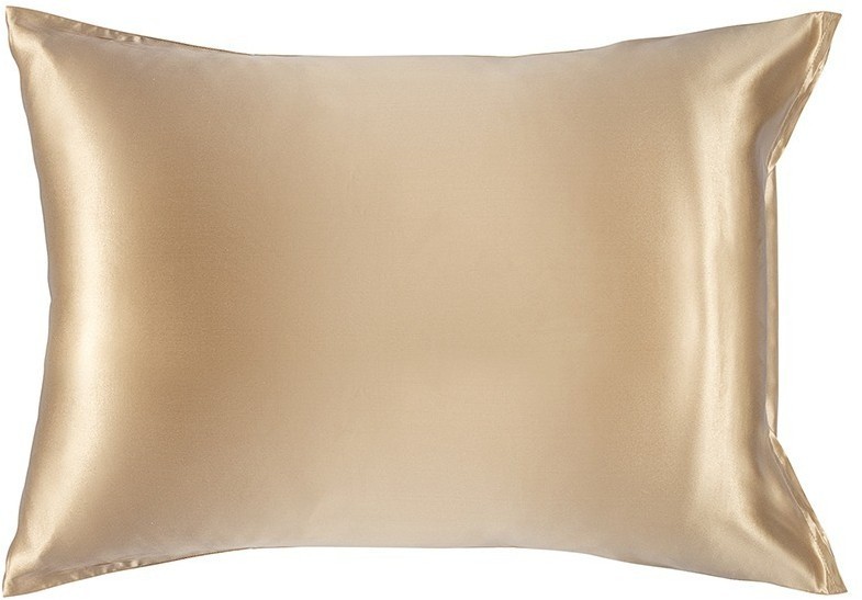 Наволочка из натурального шелка бежевого цвета из коллекции essential, 50х70 см (77832)