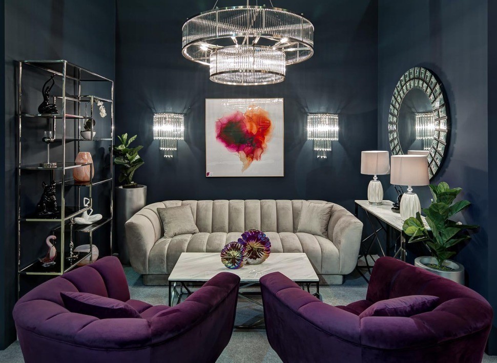 Диван трехместный велюр серый 243*95*74см (TT-00001406)