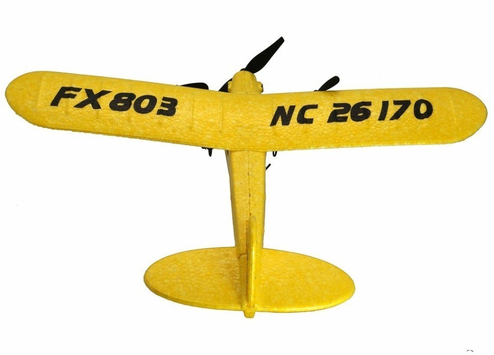 Радиоуправляемый самолет Piper Cub J3 для начинающих 2.4G (FX803-YELLOW)