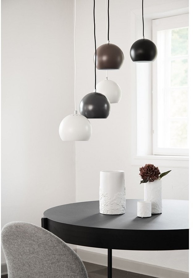 Лампа подвесная ball, 20хD25 см, черная матовая (67934)