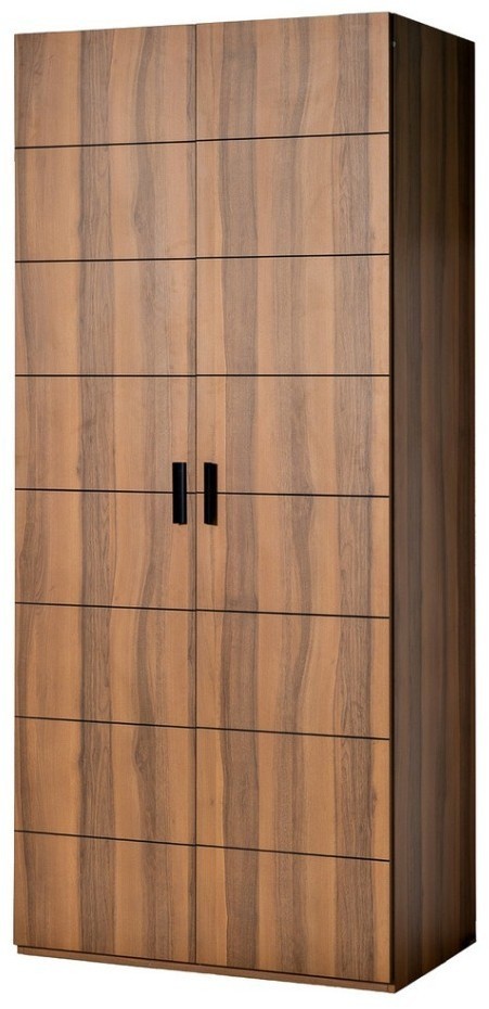 Шкаф двухдверный цвет орех, дверцы глухие (TT-00010410)