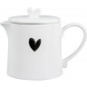 Bastion Collections Чайник заварочный White Нeart Black LI/TEAPOT HE 002BL