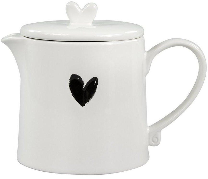 Bastion Collections Чайник заварочный White Нeart Black LI/TEAPOT HE 002BL