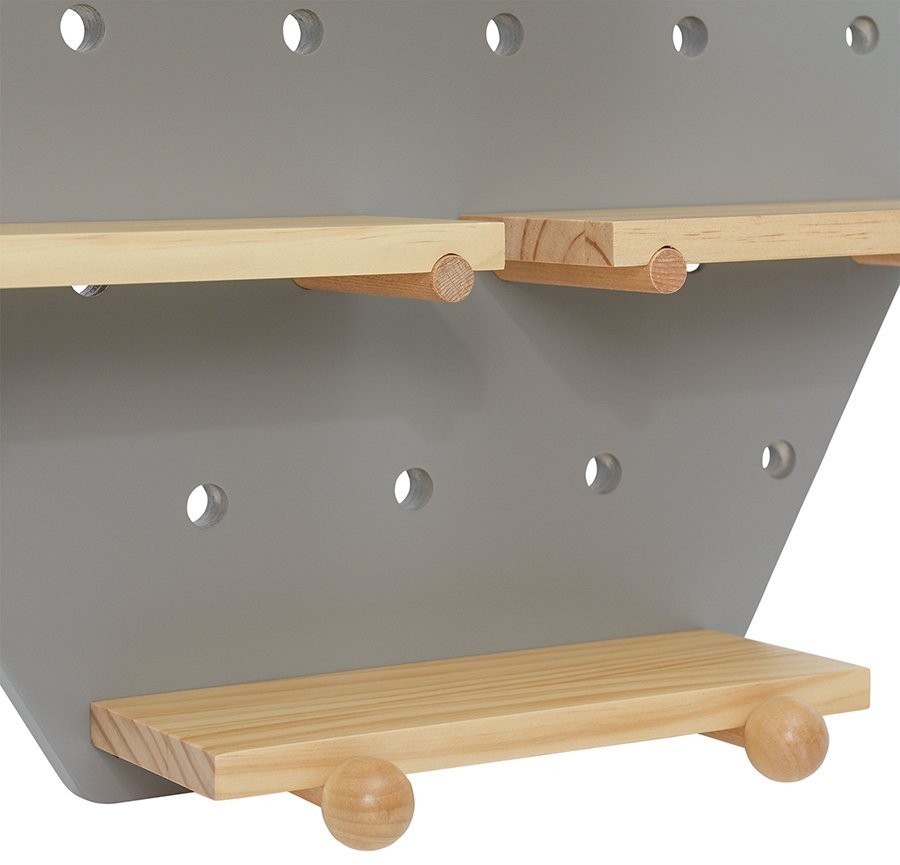 Пегборд shely, 43х50 см, светло-серый (74823)