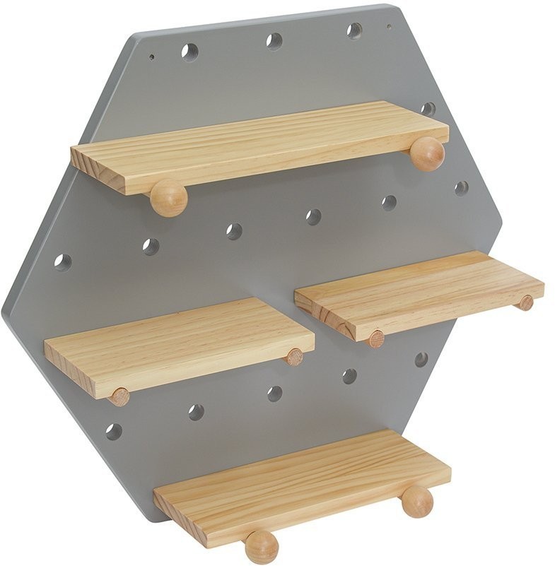 Пегборд shely, 43х50 см, светло-серый (74823)