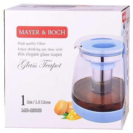 Чайник заварочный 1,8 л голубой Mayer&Boch (29953-1)