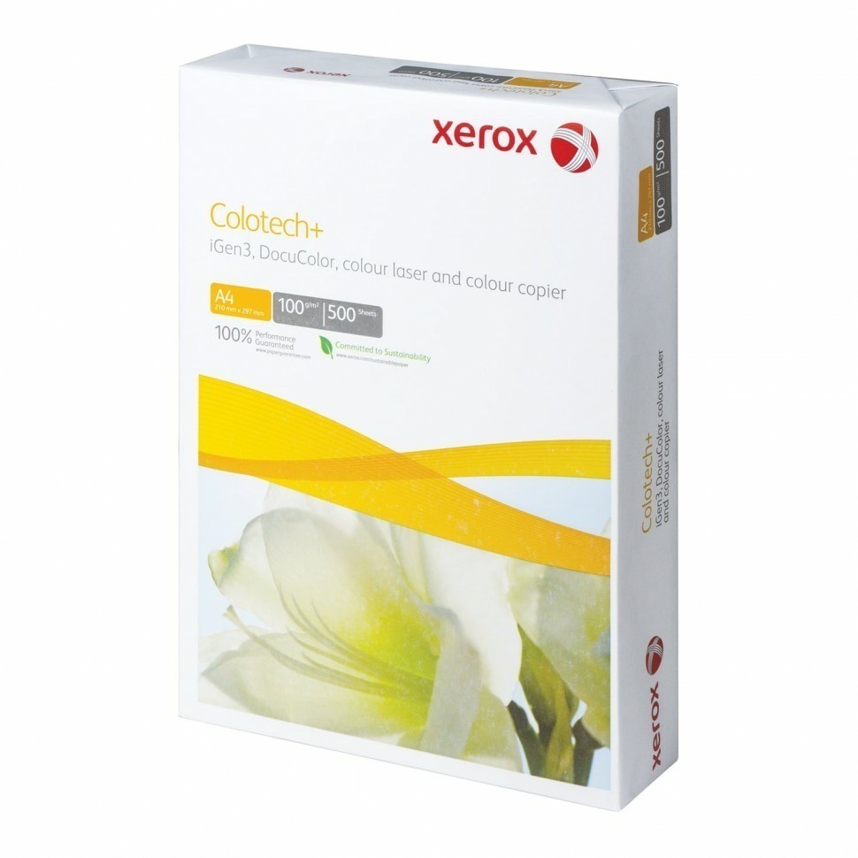 Бумага XEROX COLOTECH PLUS А4 100 г/м2 500 л А++ 170% CIE 003R98842 110857 (92515)