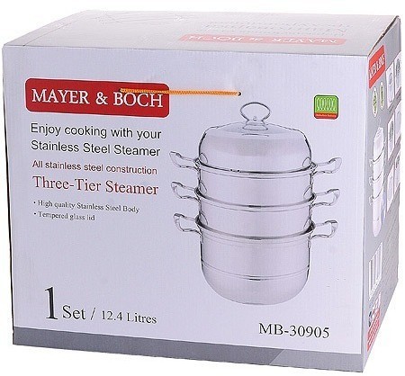 Мантоварка 3-х ярусная 12,4 л 32 см MAYER BOCH (30905)