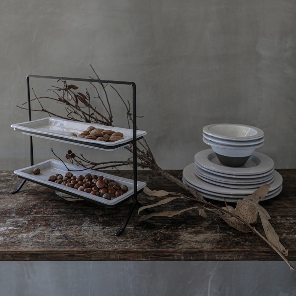 Тарелка 1POP231e-WHI(1POP231e-043), 23 см, керамика, white, Costa Nova