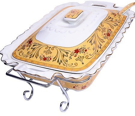 Мармит со свечой 2,5 л 4 предмета LORAINE (30653)