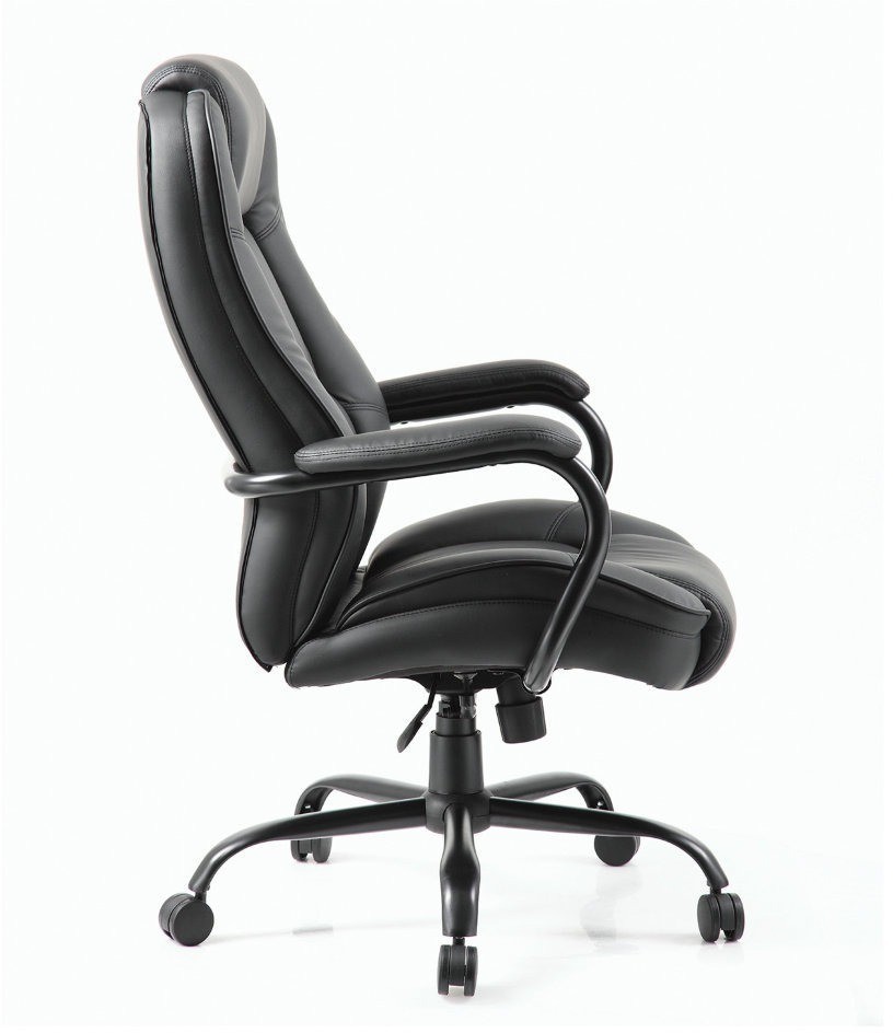 Кресло руководителя Brabix Premium Heavy Duty HD-002 до 200 кг экокожа черное 531829 (71823)