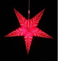 Led-светильник подвесной star 60 см., красный (D-63092)