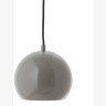Лампа подвесная ball, 16хD18 см, темно-серая глянцевая, черный шнур (73006)